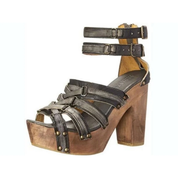 SOLD Bed Stu Mona Sandals sz 10 Rustic Black / Gray RARE VHTF in Box - Picture 11 of 11